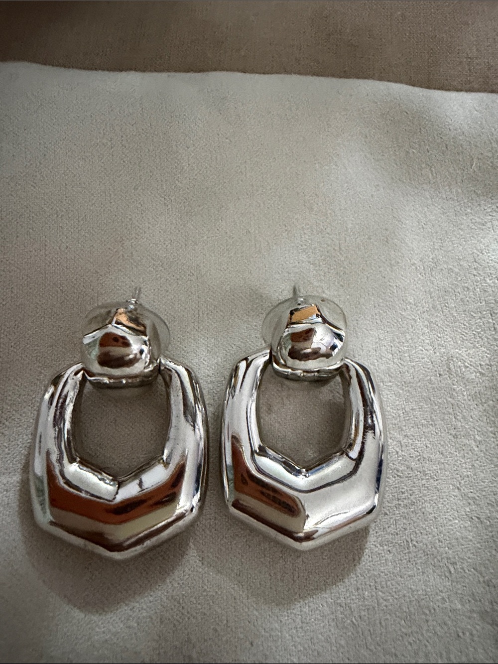 Kaitlin Silver Open Frame Earrings